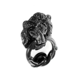 Black antique lion head knocker - 150mm, Pack of 2 - only available by special order