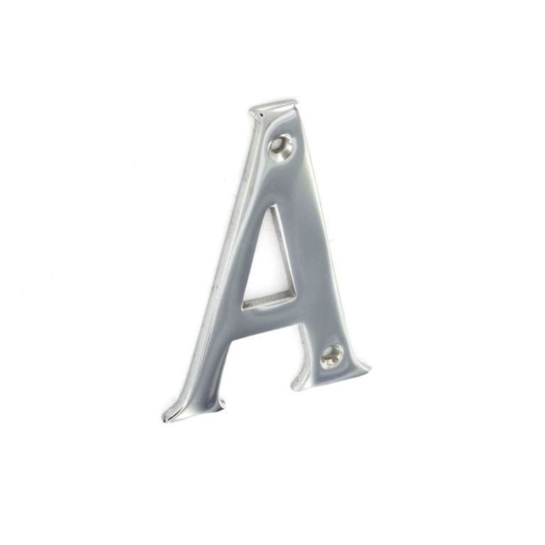 Chrome Letter 75mm - A