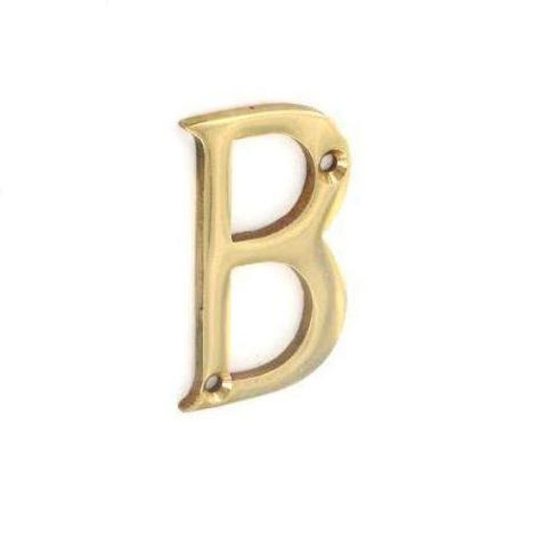 Brass Letter B - 50mm - Pack of 5