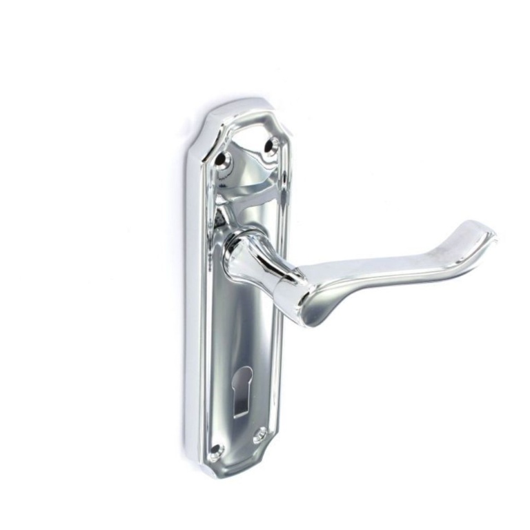 Kempton chrome lock handles - 170mm