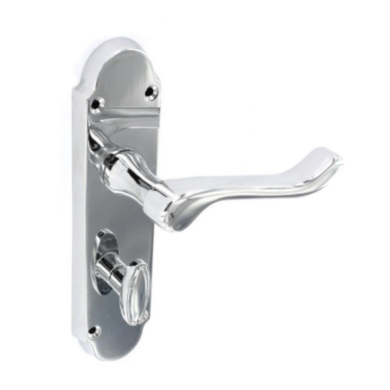 Richmond Chrome Bathroom Handles (Pair) - 170mm