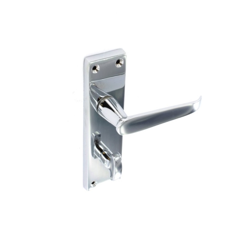 Chrome Flat Bathroom Handles (Pair) - 150mm