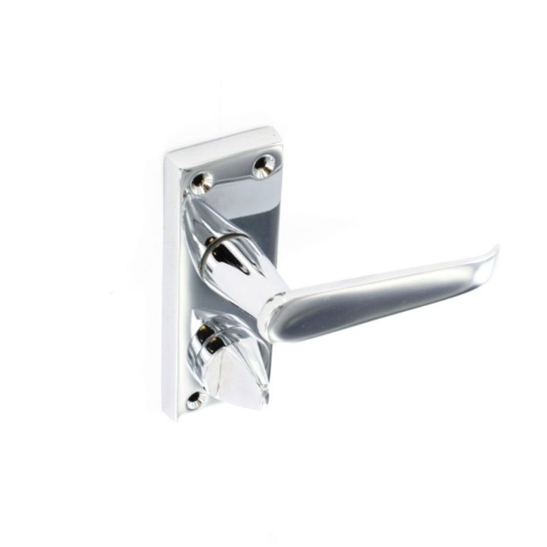 Chrome Flat Privacy Handles (Pair) - 105mm