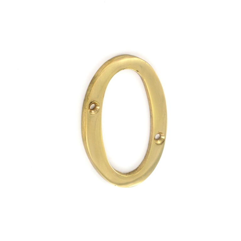 Brass Numeral No.0 - 75mm