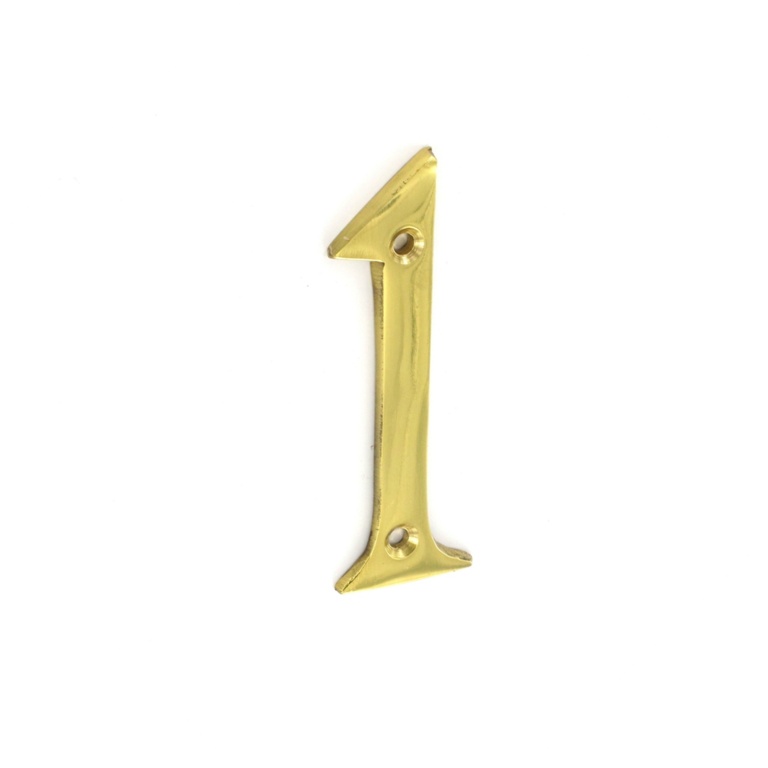 Brass Numeral No.1 - 75mm