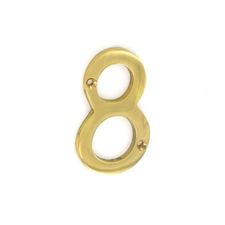 Brass Numeral No.8 - 75mm