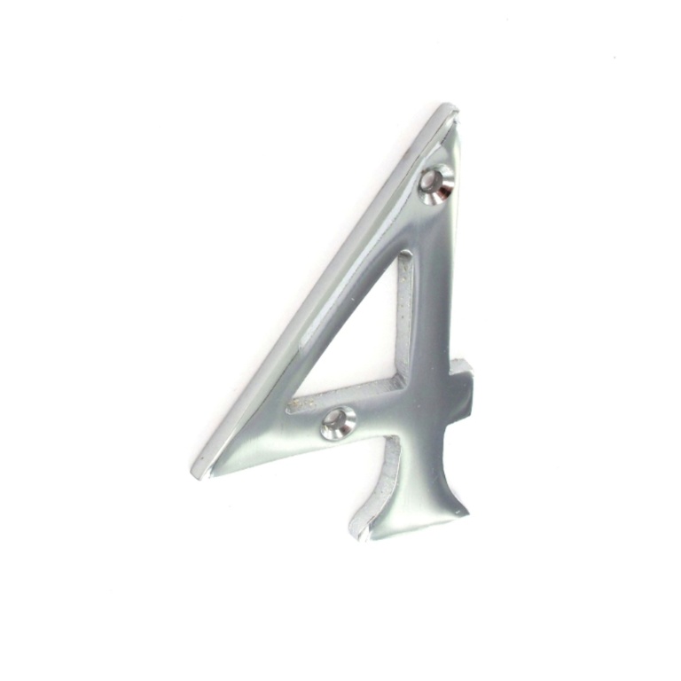 Chrome Numeral 75mm - 4