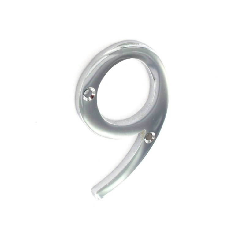 Chrome Numeral 75mm - 9