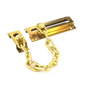 Brass Door Chain - 80mm Polished