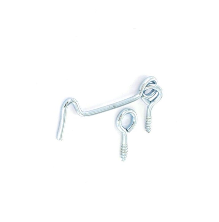 Gate Hooks & Eyes Zinc Plated (2) - 50mm