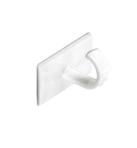 Self-Adhesive Cup Hooks (4) - White S6350