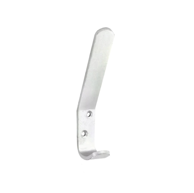 Hat & Coat Hook Aluminium 4mm (2) - 125mm
