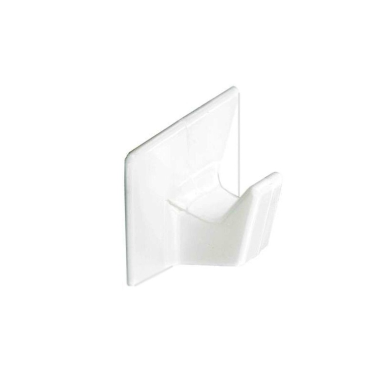 Self-Adhesive Hooks White (4) - Small