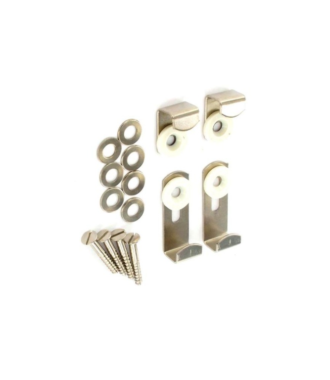 Mirror Brackets Adjustable Nickel Plated - 1 Set