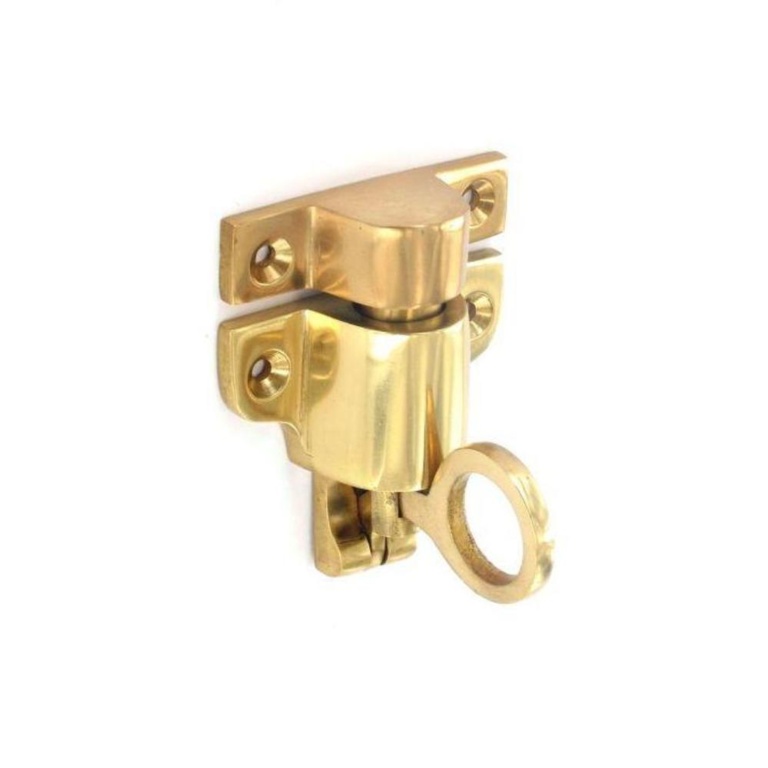 Brass Fanlight Catch - 65mm