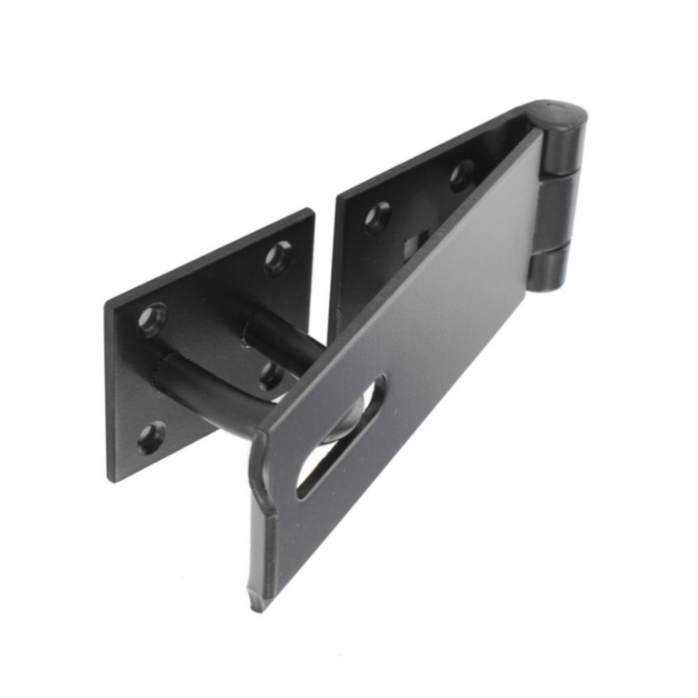 HD Safety Hasp & Staple Black - 190mm