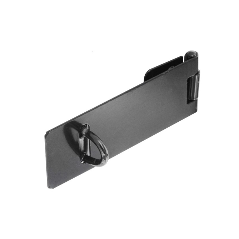 Safety Hasp & Staple Light Black - 100mm