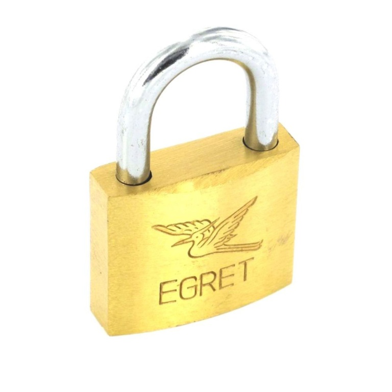Egret Brass Padlock Cylinder Action - 50mm