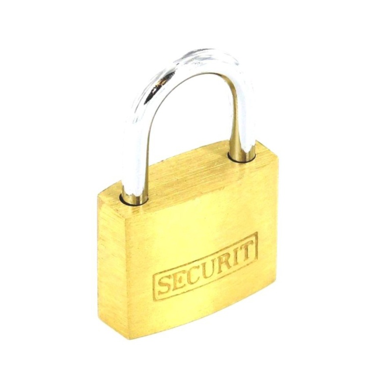 Brass Padlock with 3 Keys - 20mm