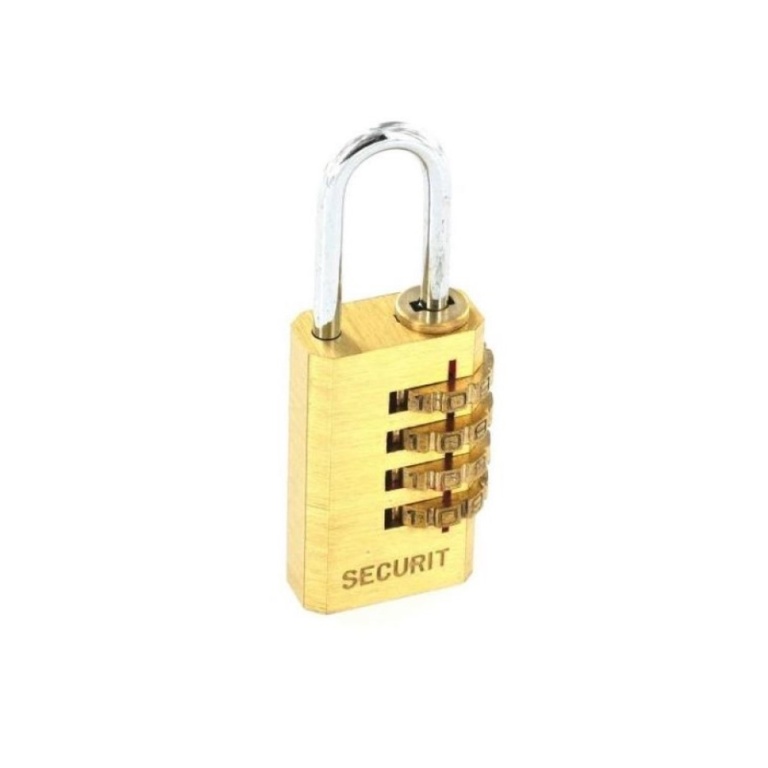 Resettable Code Lock Brass - 20mm