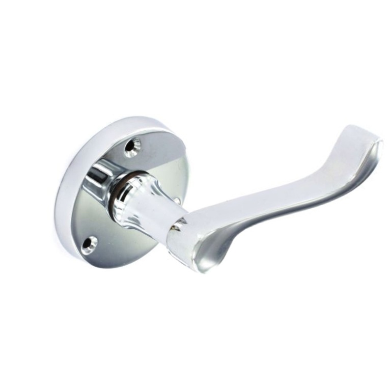 Chrome Round Latch Handles (Pair) - 60mm