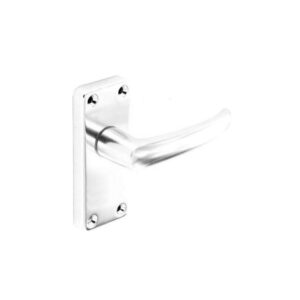 Aluminium Latch Handles Bright (Pair) - 85mm