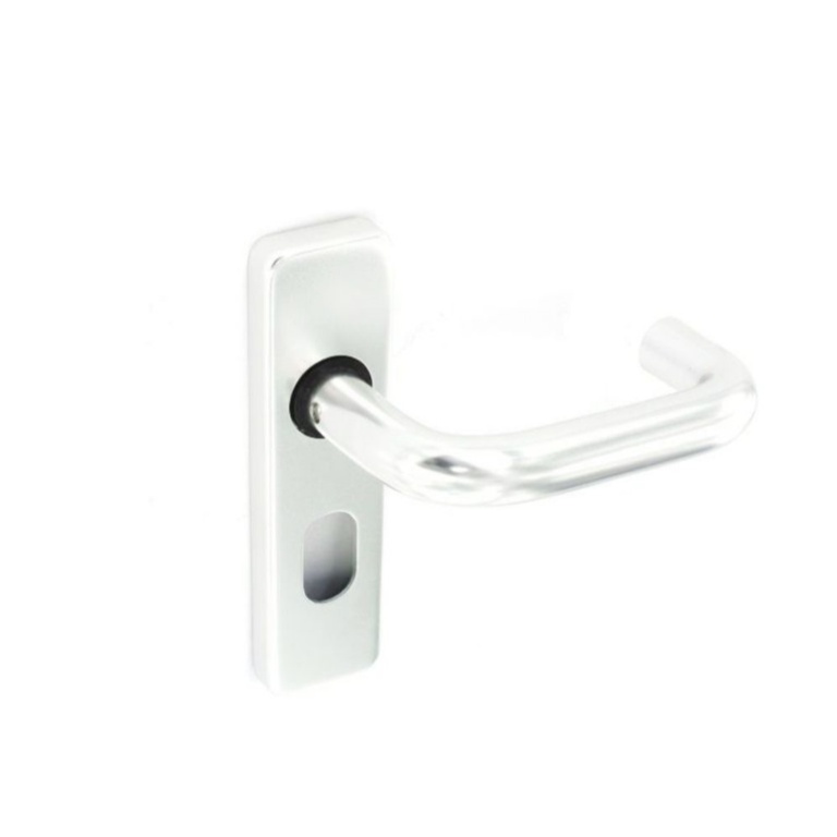 Aluminium Oval Lock Handles Polished (Pair) - 150mm