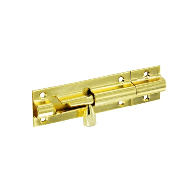Brass Door Bolt 1" Wide - 100mm