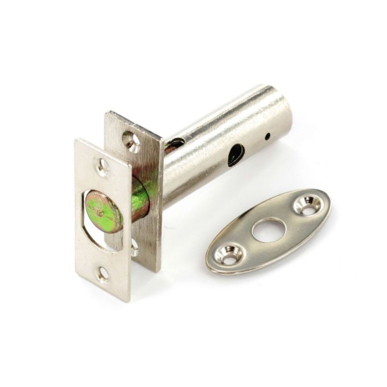 Security Door Bolt Nickel Plated - 55mm
