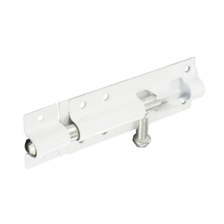 Tower Bolt White - 100mm