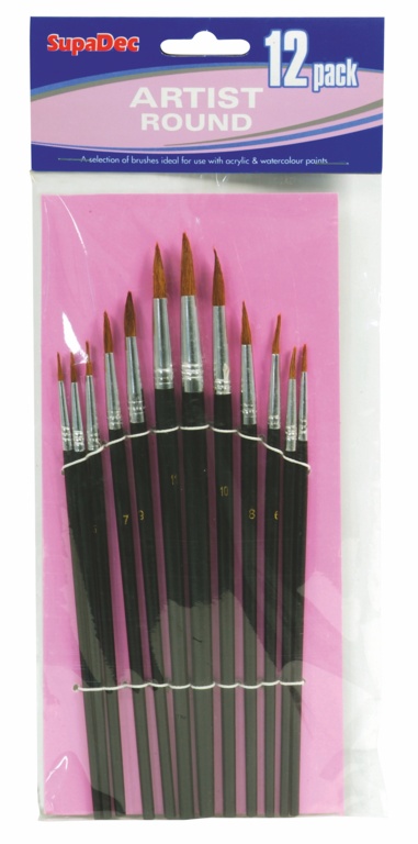 Artist Brush Set - 12 Piece