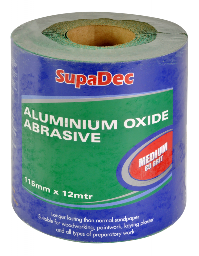 Aluminium Oxide Roll - Medium Grade, 80 Grit, 12m
