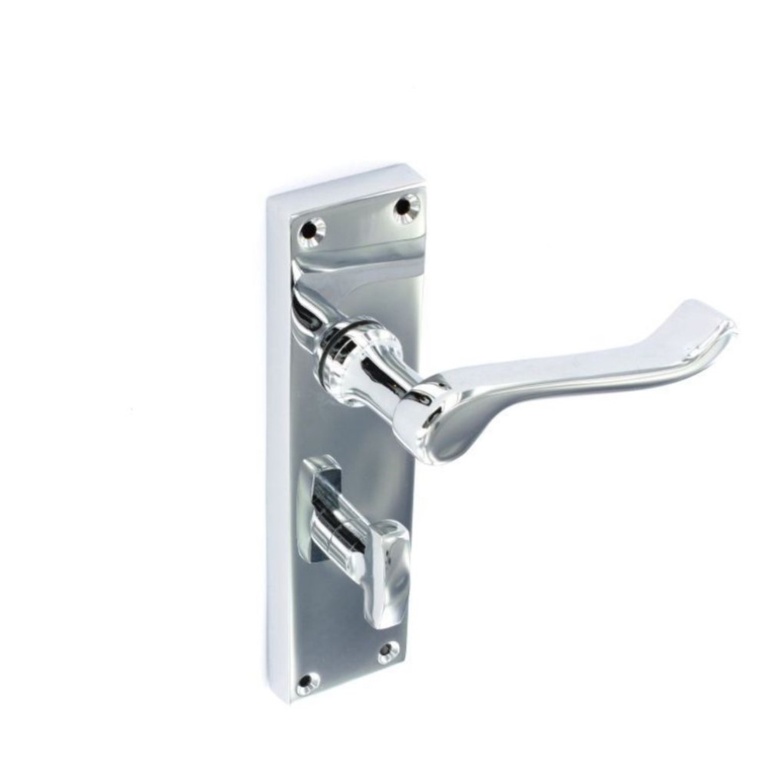 Scroll Chrome Bathroom Handles - 155mm