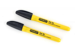 Marker Pen Fine Tip Black 2 pack