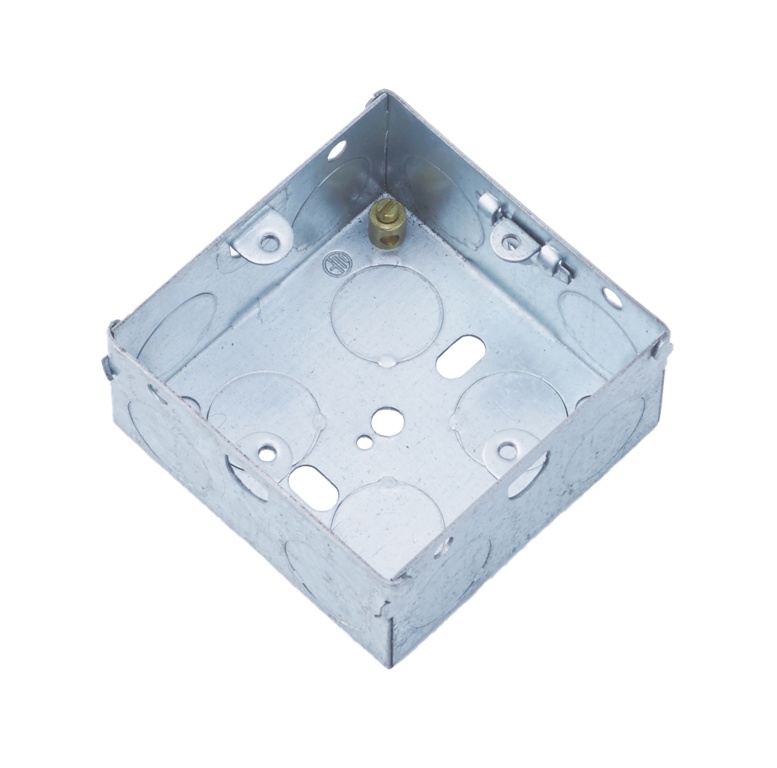 Metal Back Box 1 Gang 35mm - Box of 10