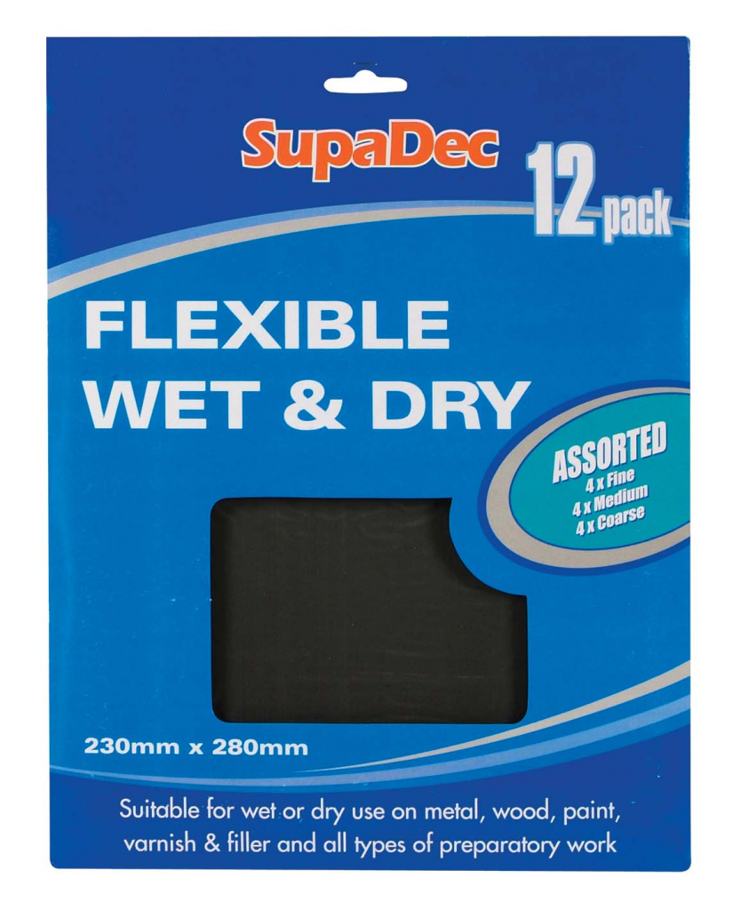 Flexible Wet & Dry Paper - Assorted Pack 12