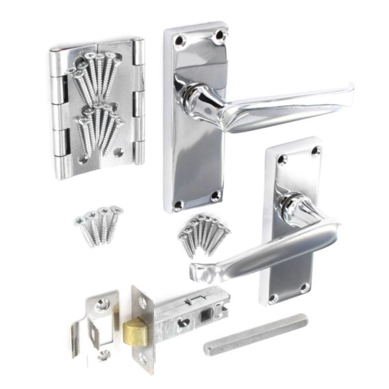 Flat Internal Handle Pack - Chrome