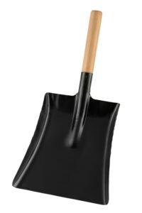 Carbon Steel Ash Shovel - 9" With Wooden Handle