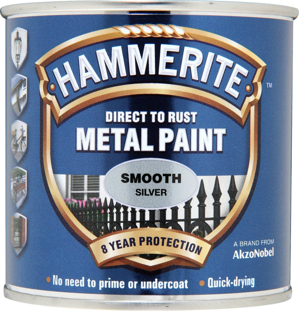 Metal Paint Smooth 250ml - Silver
