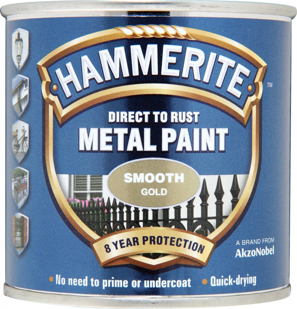 Metal Paint Smooth 250ml - Gold