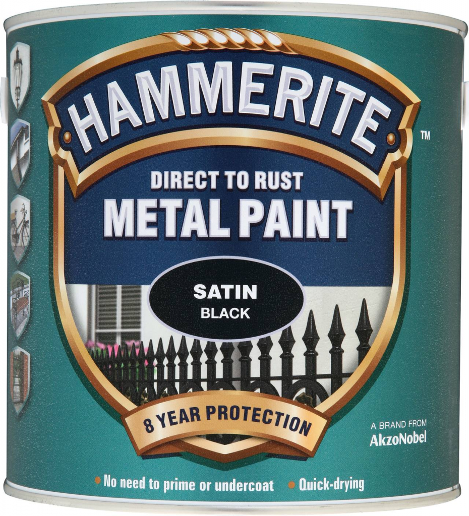 Metal Paint Satin 2.5L - Black