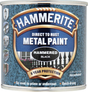 Metal Paint Hammered 250ml - Black