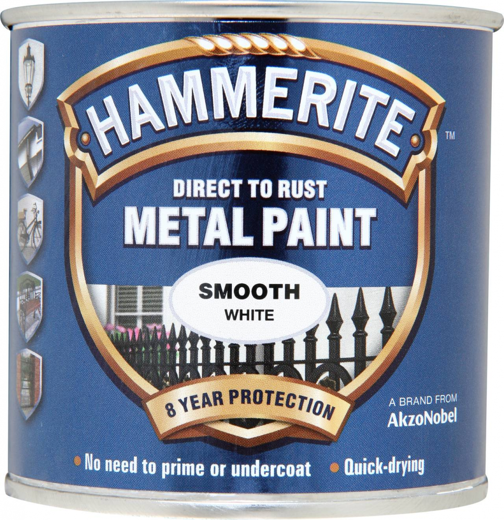 Metal Paint Smooth 250ml - White
