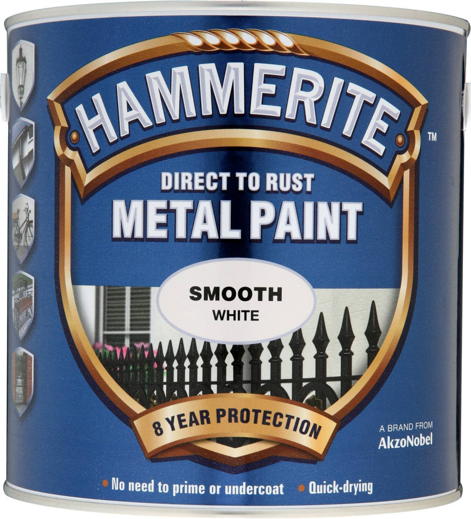 Metal Paint Smooth 2.5L - White