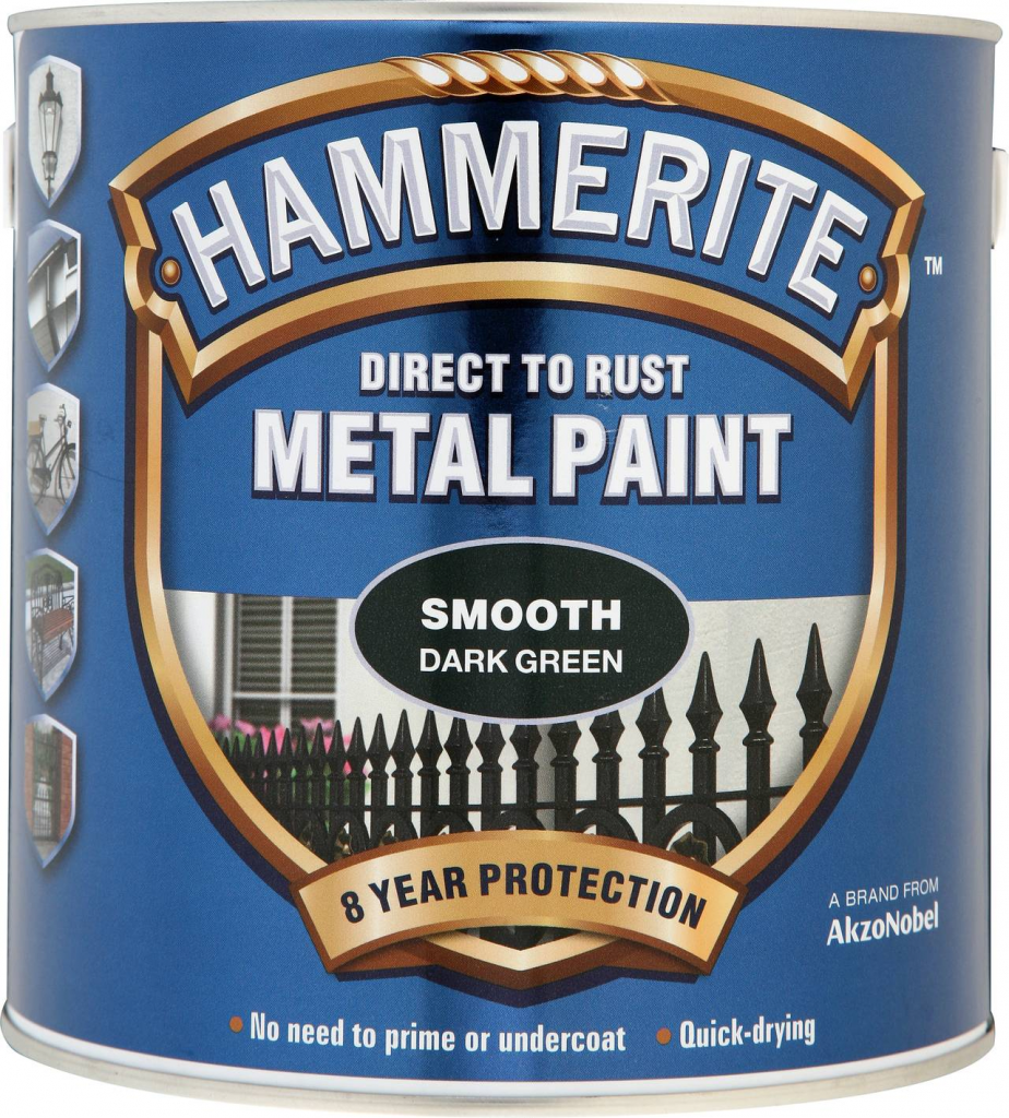 Metal Paint Smooth 2.5L - Dark Green
