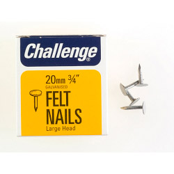 Felt - Extra Large - Head Clout Nails - Galvanised (Box Pack) - 20mm