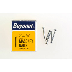 Masonry Nails - Zinc Plated (Box Pack) - 20mm