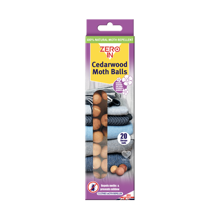 Cedarwood Clothes Moth Repeller Balls - Pack 20