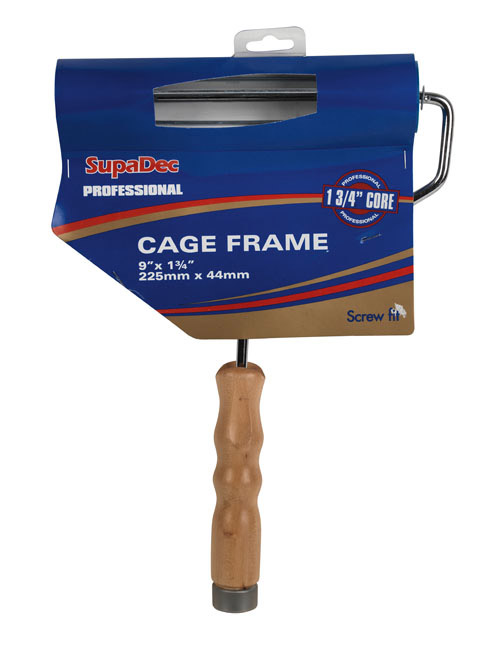 Wooden Handle Cage Frame - 9" x 1.75" / 255mm x 44mm