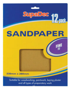 General Purpose Sandpaper - Pack 12 Fine F2